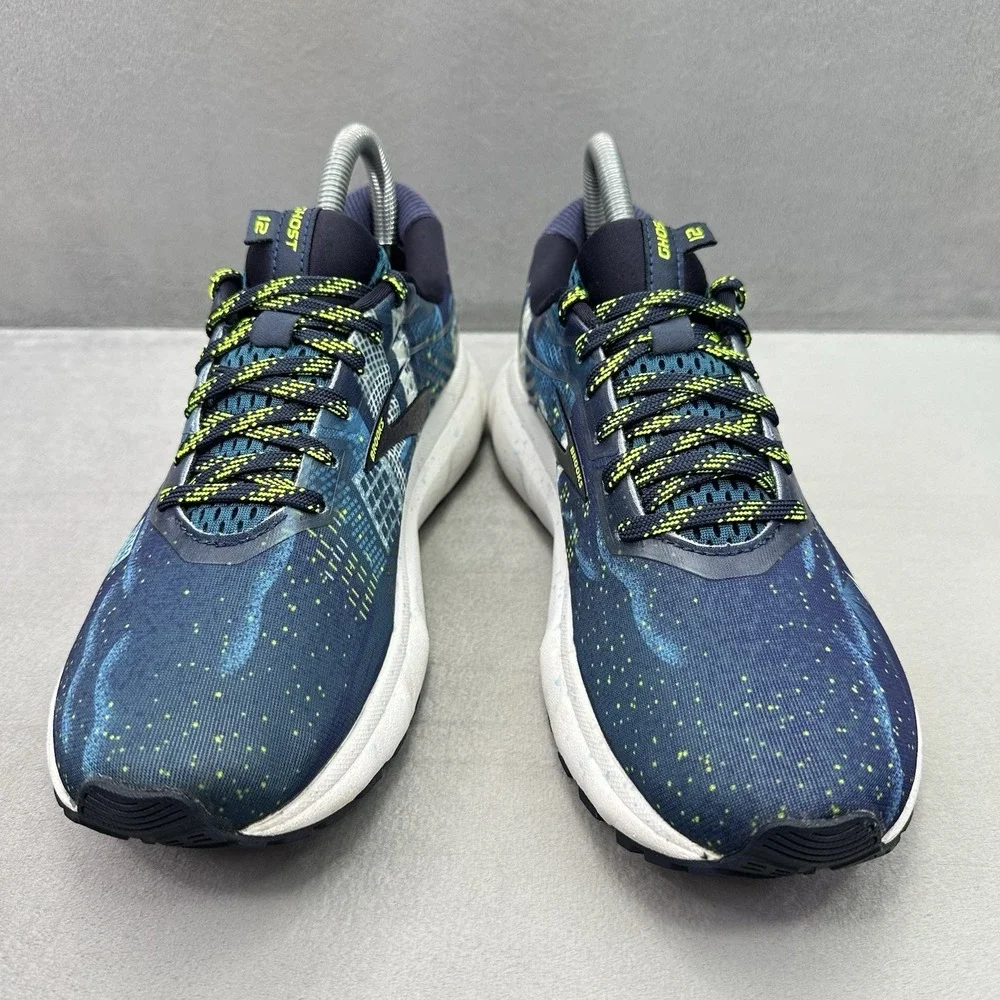 Womens Size 8 (B) Brooks Ghost 12 Shoes Boston Marathon 2020 Blue Skyline